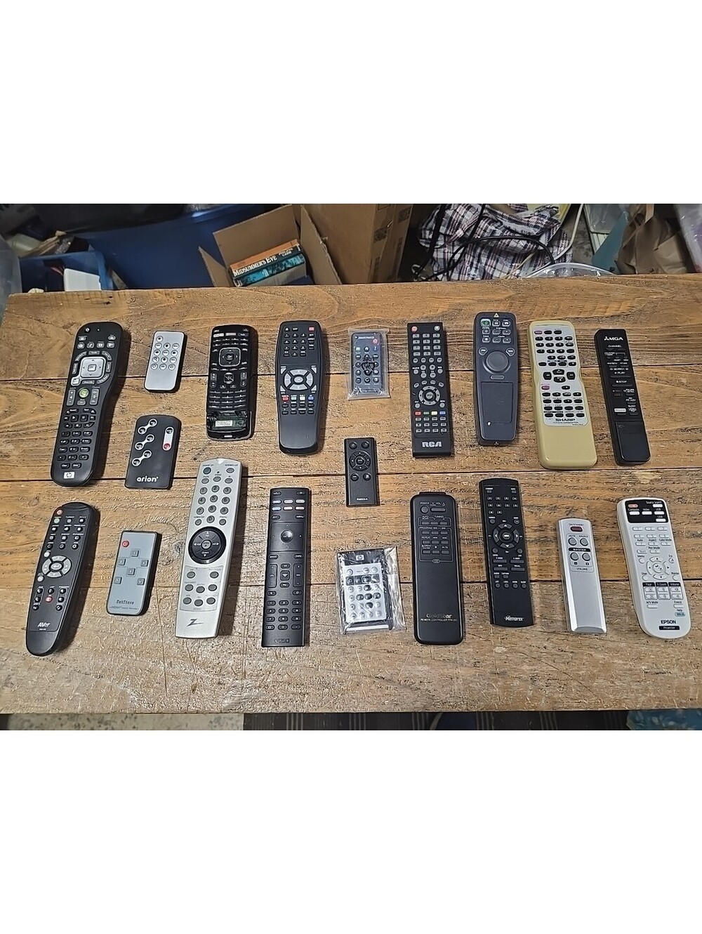 Lot of 20 Mixed Remote Controls Vizio Arion Zenith Goldstar Sharp MGA